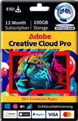 Adobe Creative Cloud All Apps WIN/MAC 12 Monate ABO PC/MAC