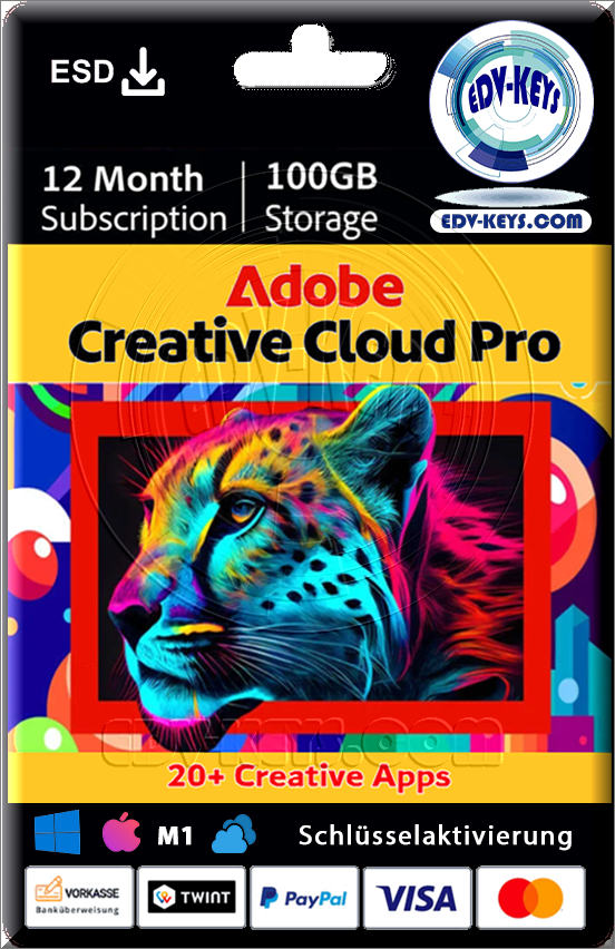 Adobe Creative Cloud All Apps WIN/MAC 12 Monate ABO PC/MAC