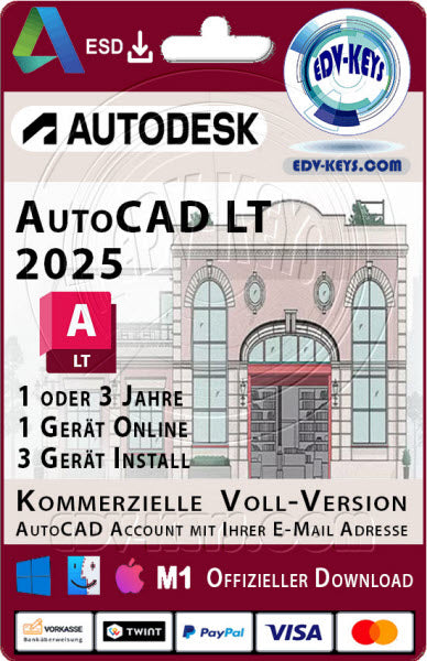 Autodesk AutoCAD LT WIN/MAC 2025 Kommerziell