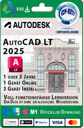 Autodesk AutoCAD LT WIN/MAC 2025 Lernversion