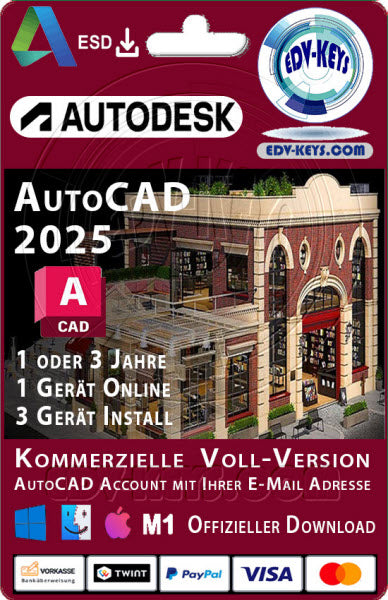 Autodesk AutoCAD WIN/MAC 2025 Kommerziel