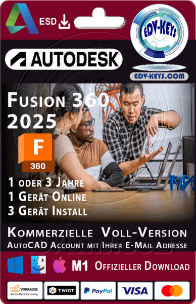 Autodesk Fusion 360 WIN/MAC 2025 Kommerziell