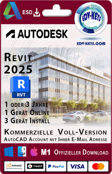 Autodesk Revit WIN/MAC 2025 Kommerziellell