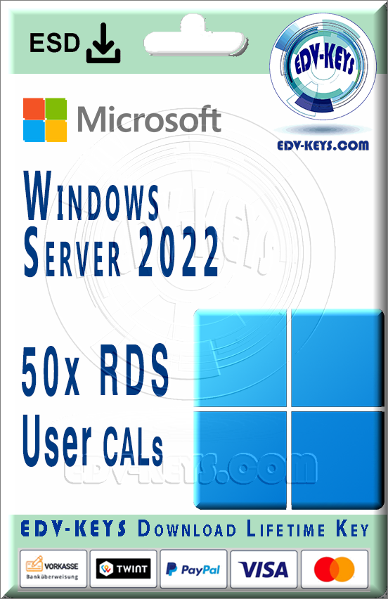Windows Server 2022 RDS 50 User CAL ESD