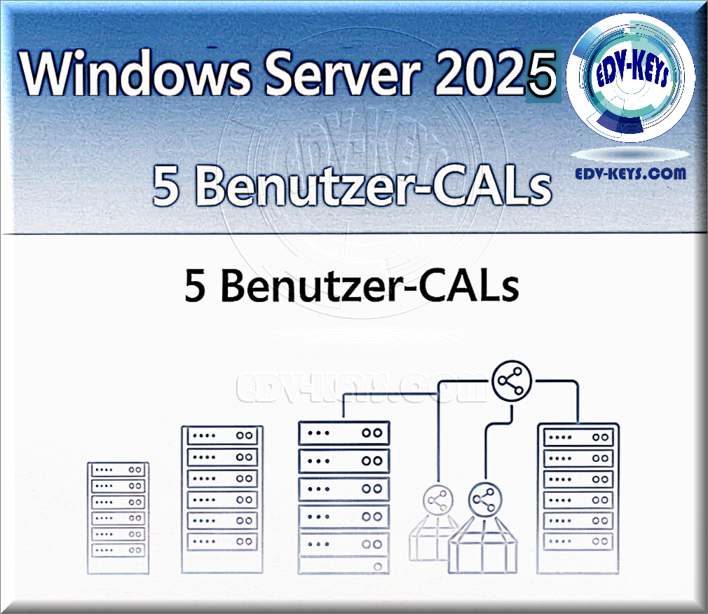 Windows Server 2025 - License - 5 User CALs