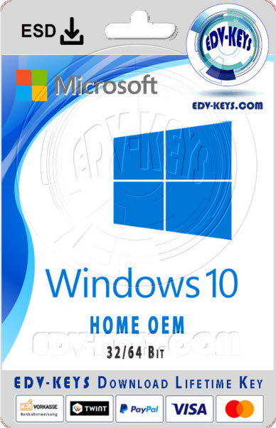 Windows 10 Home-OEM 32/64 Bit