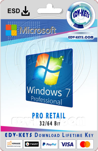 Windows 7 Pro-Retail 32/64 Bit
